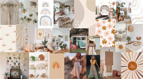 Boho Aesthetic Wallpaper Collage