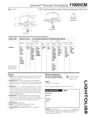 Fillable Online 1100DICM Page 1 Of 1 6 3 4 Aperture Deep Insulated