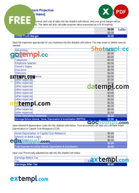 Free Income Statement Fake Template In Excel And Pdf Format Version