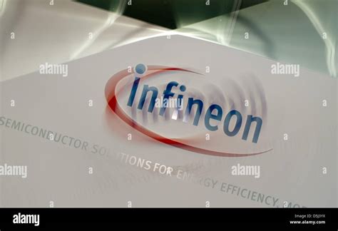 The logo of the German semiconductor manufacturer Infineon is pictured ...