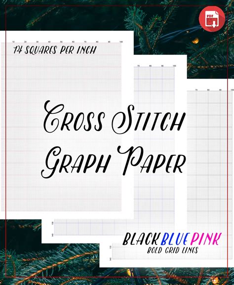 Cross Stitch Graph Paper Cross Stitch Grid Paper 8 1 2 X 11 Etsy