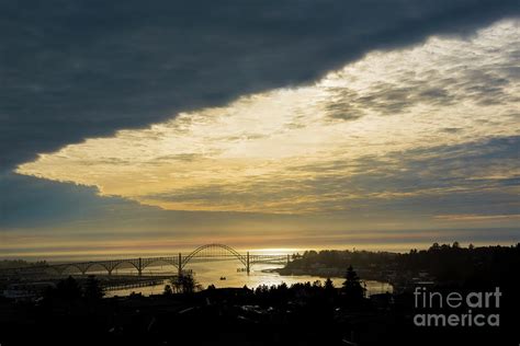 Yaquina Bay Bridge at Sunset Photograph by Jackie Follett - Fine Art ...