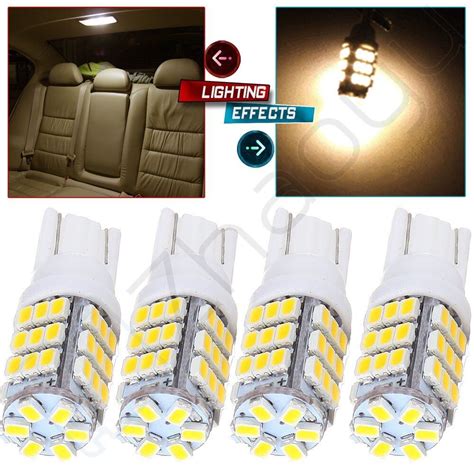 X Warm White T Led Smd Wedge License Plate Light Bulb W W