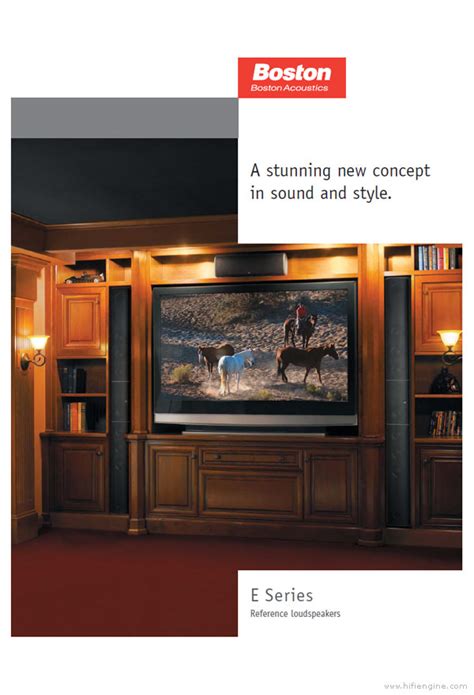 Boston Acoustics E Series Product Brochure | HiFi Engine