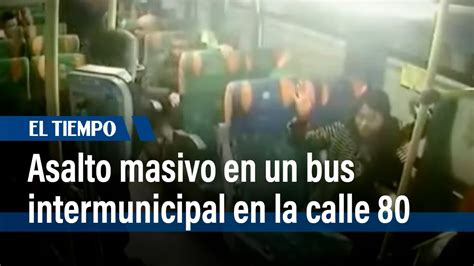 Dos Delincuentes Con Armas De Fuego Asaltaron Un Bus Intermunicipal En