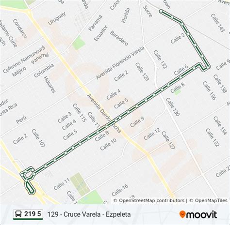 Ruta 219 5 Horarios Paradas Y Mapas 129 Cruce Varela Ezpeleta