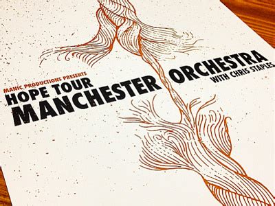 Manchester Orchestra Hope Tour Poster by Matt Bourque on Dribbble