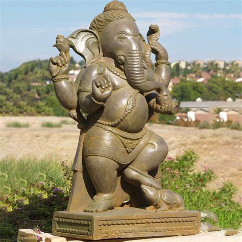 Indian Bronze Ganesh Statue Hindu Decorative Ganesha God