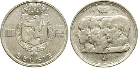 Belgien Francs Leopold Iii Ef Ma Shops