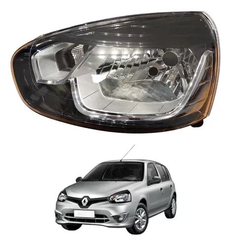 Farol Renault Clio 13 16 Lado Esquerdo Máscara Negra Parcelamento sem