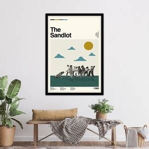 The Sandlot Movie Poster, the Sandlot Print, Movie Poster, Midcentury ...