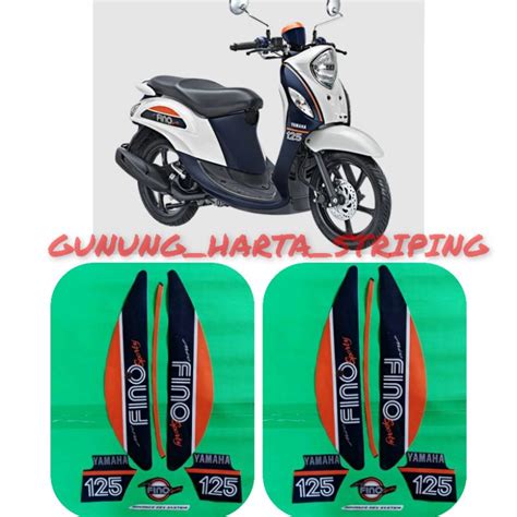 Jual Striping Stiker Lis Les Body Motor Full Set Yamaha Fino Sporty 125