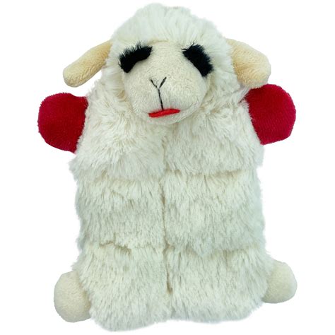 multipet squeaker mat lamb chop dog toy