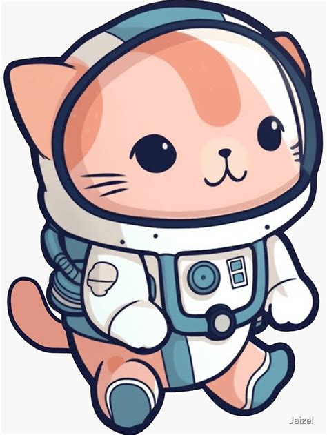 Cute Astronaut Cat Sticker For Sale By Jaizel Astronaut Cat Space