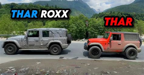 Mahindra Thar Roxx Door Vs Door Unique Comparison Revealed Video