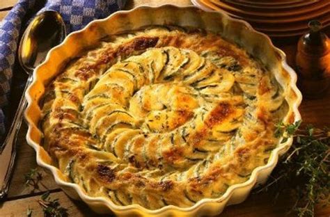 Gratin De Pommes De Terre Aux Courgettes Et Au Thym