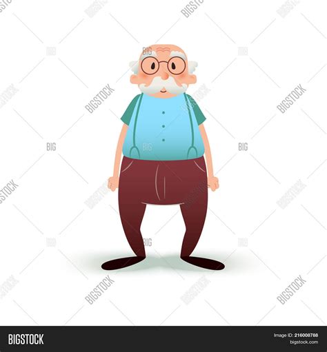 Funny Cartoon Old Man Image & Photo (Free Trial) | Bigstock