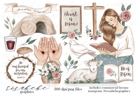 Resurrection Clipart Easter Clipart Bible Clipart Prayer Clipart ...