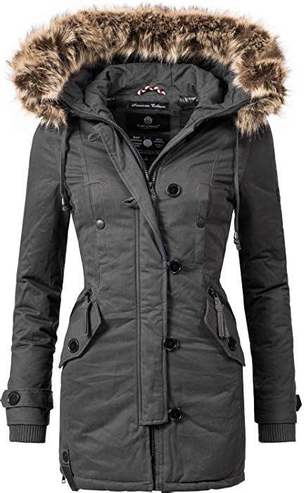 Navahoo Damen Baumwoll Winterparka Winterjacke Pauline Vegan