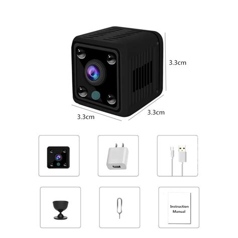 Мини Wi-Fi камера безопасности 1080P Full HD ночного видения встроенный ...