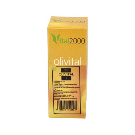 Comprar OLIVITAL Nº11 Y iodo 40cap de VITAL 2000