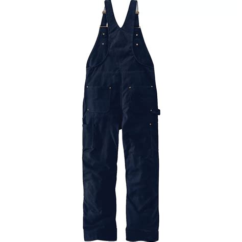 Carhartt Mens Firm Duck Insulated Bib Overalls Academy