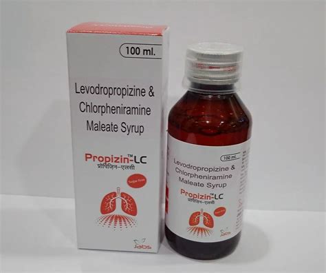 Levodropropizine 30mg Chlorpheniramine Maleate 2mg Syrup Packaging