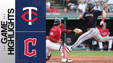 Twins Vs Guardians Game Highlights Mlb Highlights Youtube