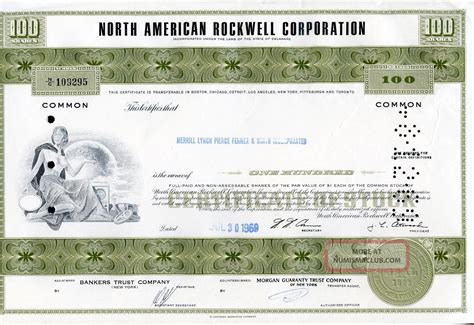 north american rockwell corp  shares    share