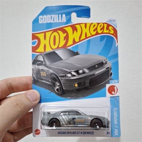 Jual Hot Wheels Nissan Skyline GTR R33 Godzilla Abu Lot P 2024 Original Shopee Indonesia