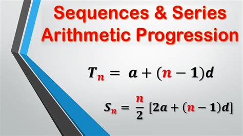 Arithmetic Progression Examples Sequences And Series Youtube