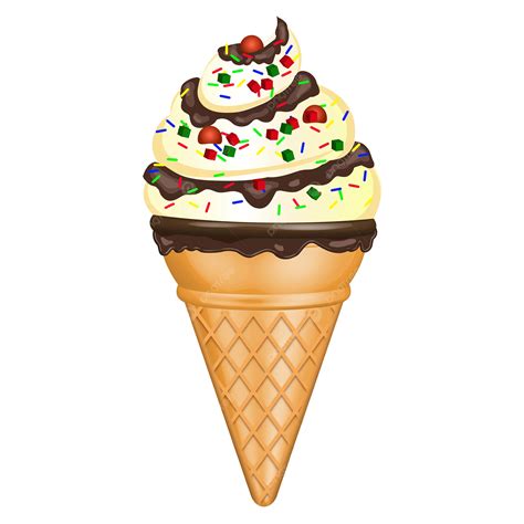 Ice Cream Cone Clipart Image Background Vector Ice Cream Cone Ice