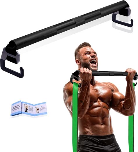 J Bryant Resistance Band Bar 21 6 With Large Hook Heavy Duty Bar Squats Full Body