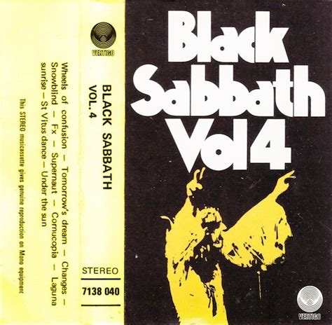 Black Sabbath - Black Sabbath Vol 4 (Cassette, Album) | Discogs