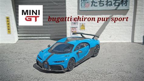 MINI GT BUGATTI CHIRON PUR SPORT BLUE YouTube