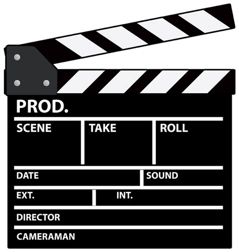 Download Hd Free Download Clapper Board Clipart Clapperboard Film