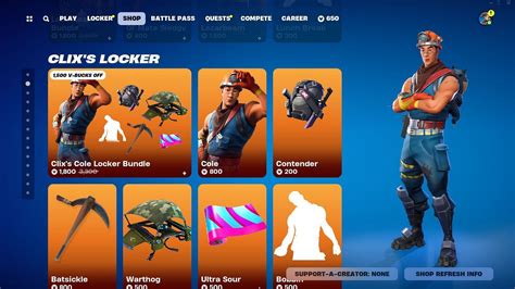 How To Get Clix S Cole Locker Bundle In Fortnite