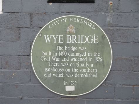 Hereford Wye Bridge Plaque Explains The Situation Flickr