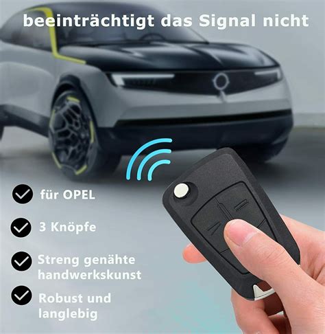 Auto Klapp Schlüsselgehäuse 3 Tasten für OPEL Antara Astra H Cora D