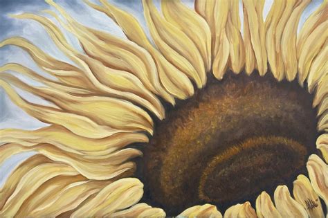 Pamela Hoke Sunflower Hug Oil Painting For Sale At 1stdibs