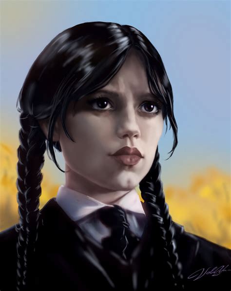 Artstation Wednesday Addams