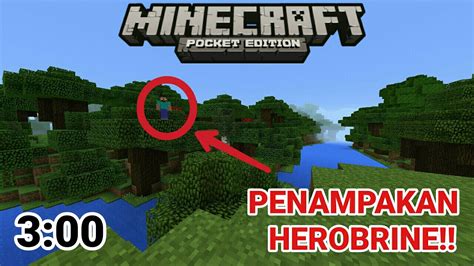 Ada Penampakan Herobrine Di Mcpe Pada Jam Pagi Minecraft Pe