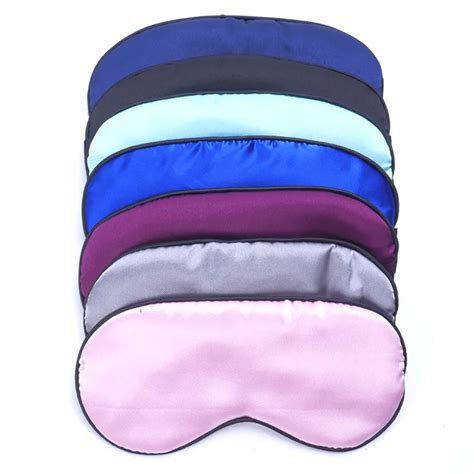 1pc Pure Silk Sleep Rest Eye Mask Padded Shade Cover Travel Relax Aid