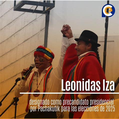 Leonidas Iza Designado Como Precandidato Presidencial Por Pachakutik