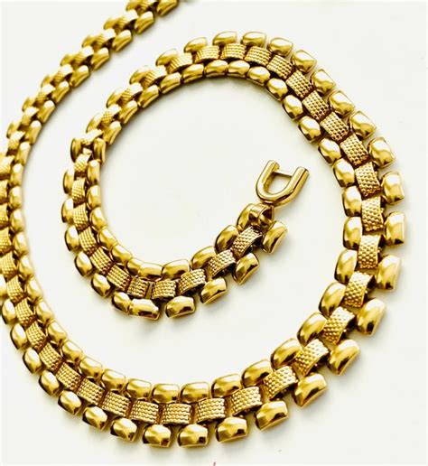 Monet Kt Gold Plated Necklace Auction Online Catawiki