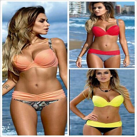 Bikini Sexy Para Mujer Traje De Ba O Con Push Up Ba Ador De Vendaje De