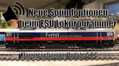 Neue Soundoptionen Klangregelung Bei Esu Loksund Decodern Youtube