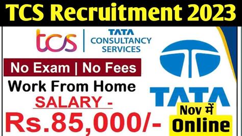 TCS Recruitment 2023 TCS Hiring Freshers I TCS Jobs 2023 Tcs New