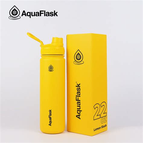 Aquaflask 22oz Aqua Flask Wide Mouth W Flip Cap Spout Lid Flexible