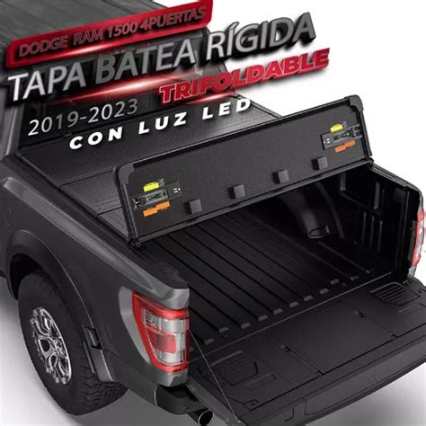 Tapa Batea Rígida Trifold Dodge Ram 1500 2019 2021 2022 2023 en venta